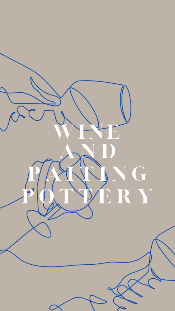 Wine and Painting Pottery - 05 Abril - 18h - 20h