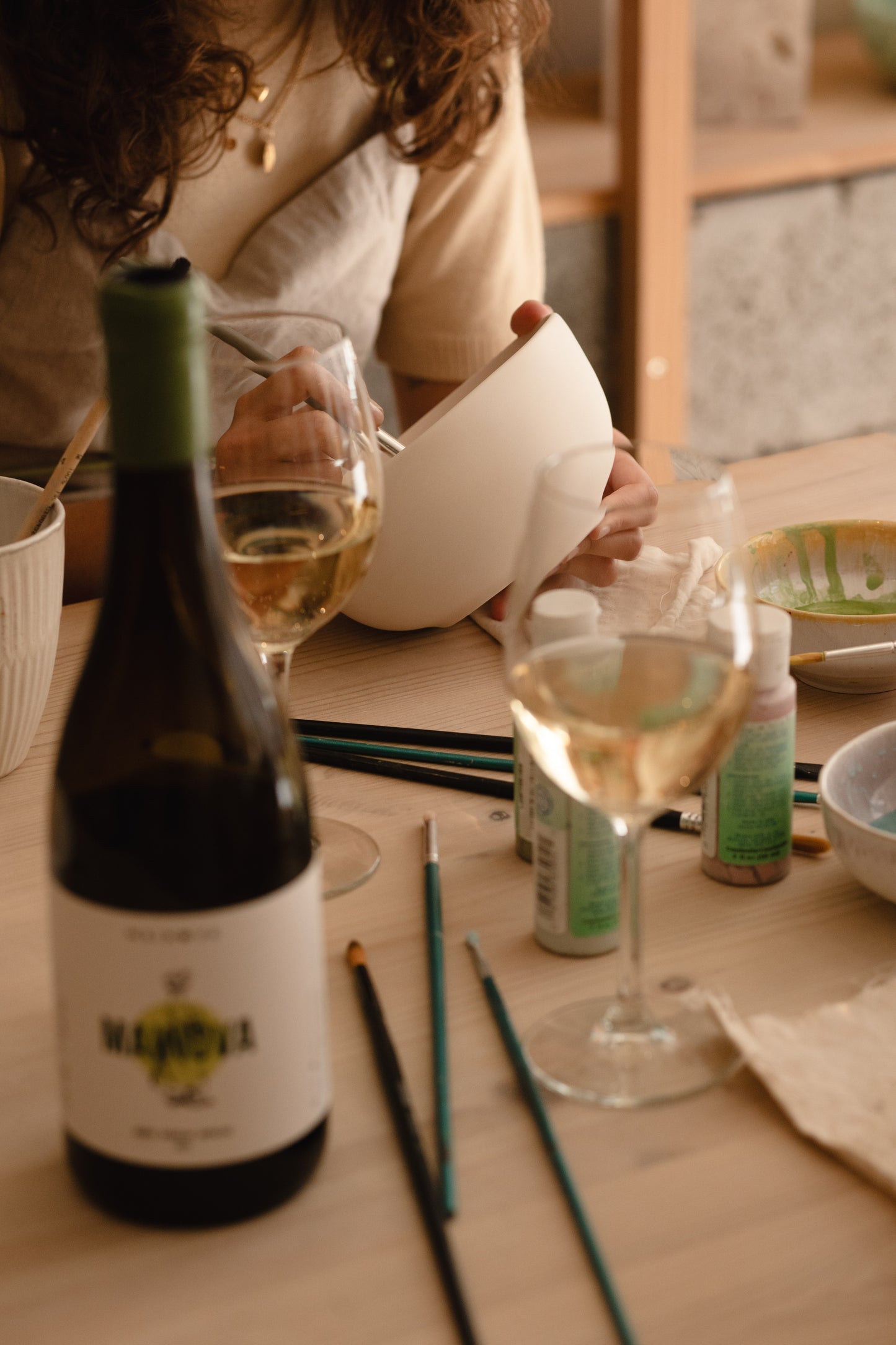 Wine and Painting Pottery - 04 de AGOSTO - 18h - 20h