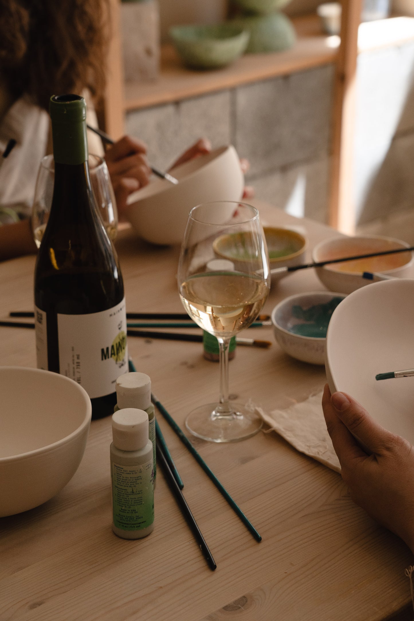 Wine and Painting Pottery - 04 de AGOSTO - 18h - 20h