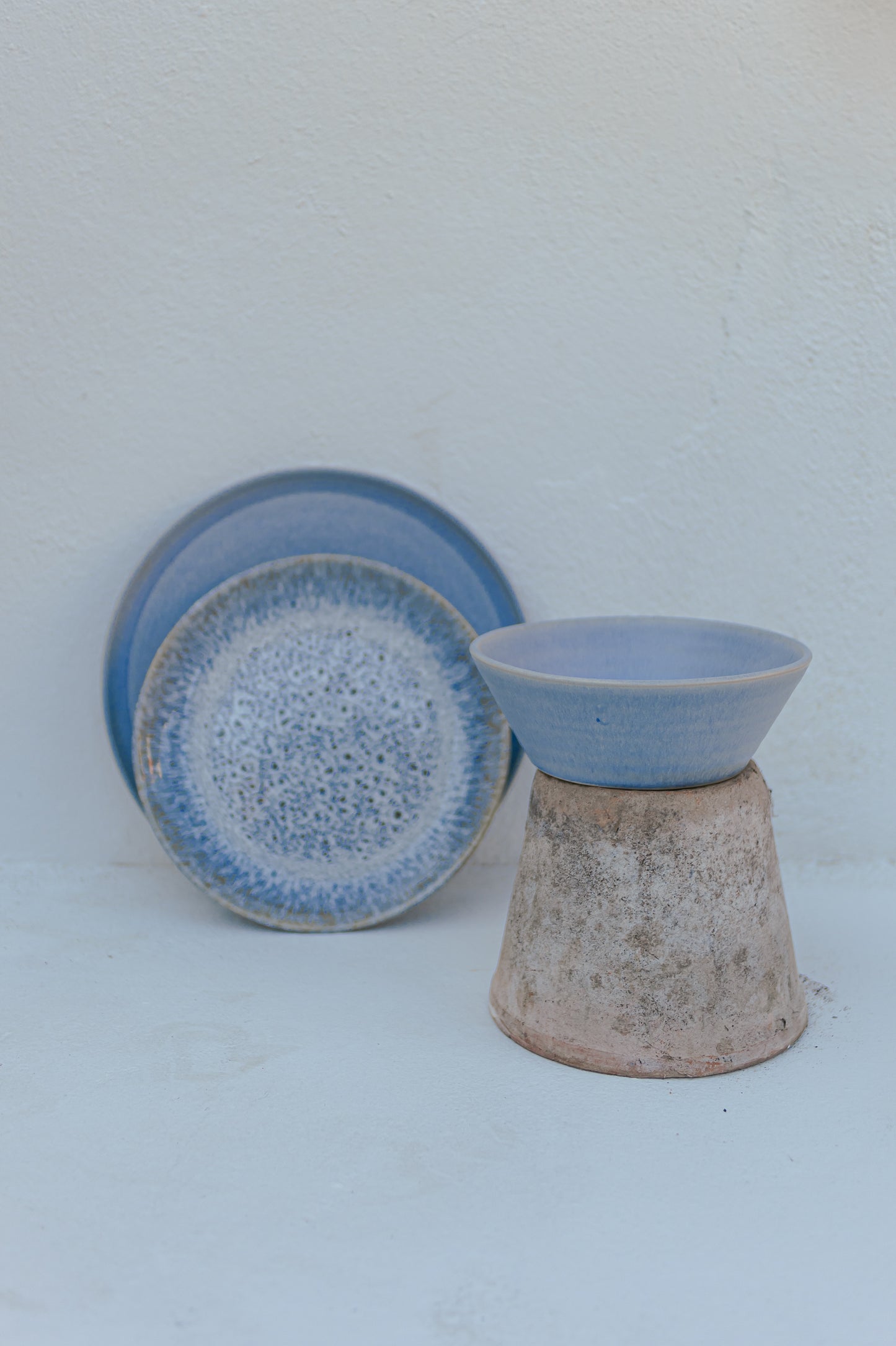 Bowl V Shape Azul Claro Mate