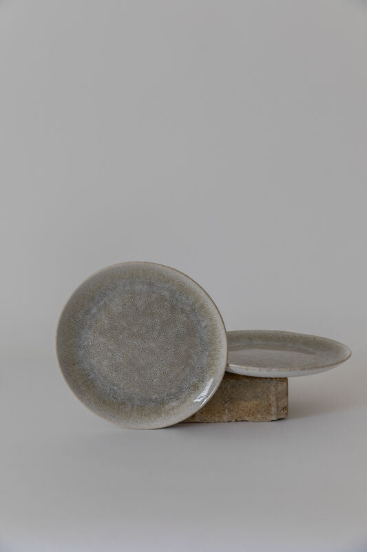 Reactive Olive Green Dessert Plate