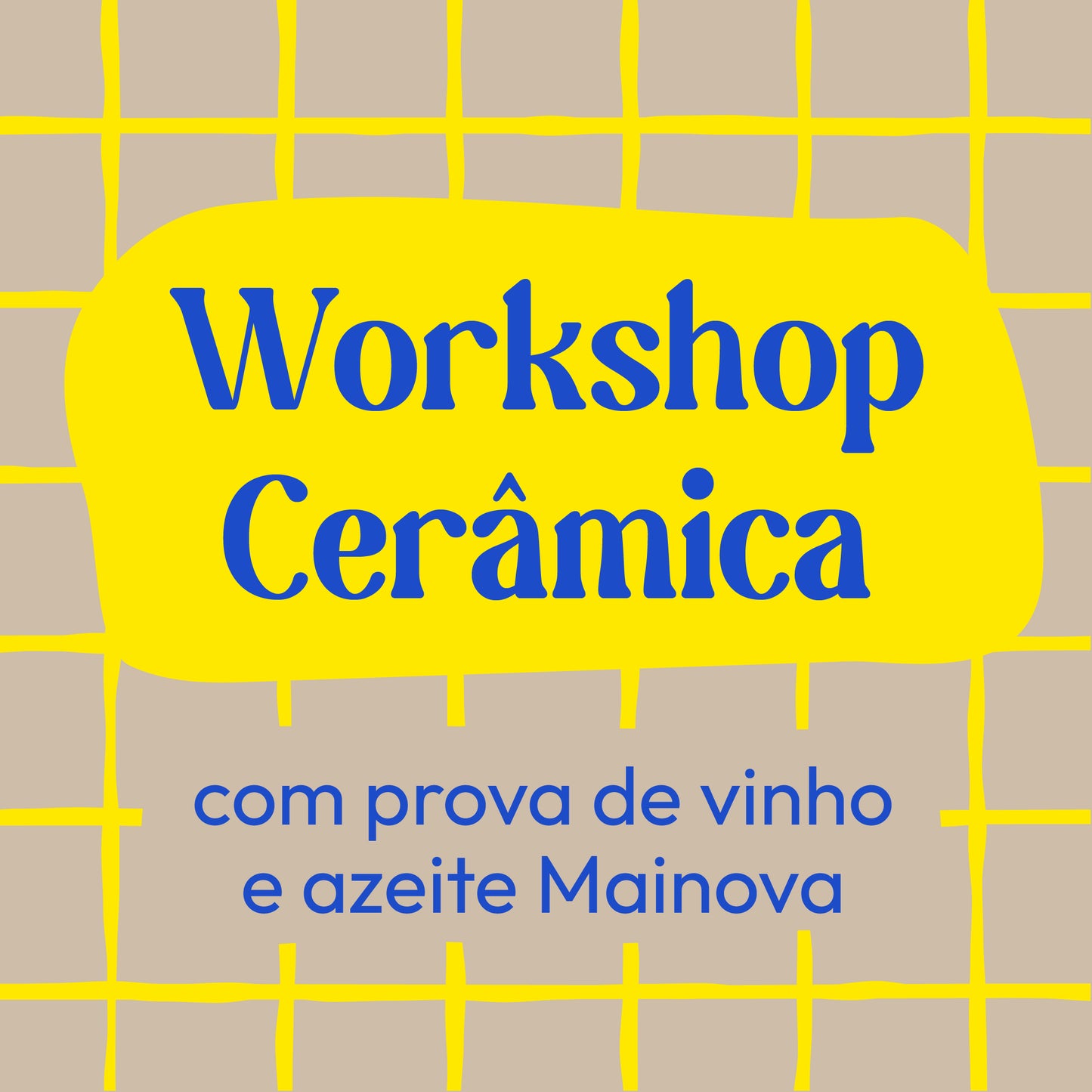 Workshop cerâmica criação tábua de queijos e prova de vinho Mainova - 1 PAX