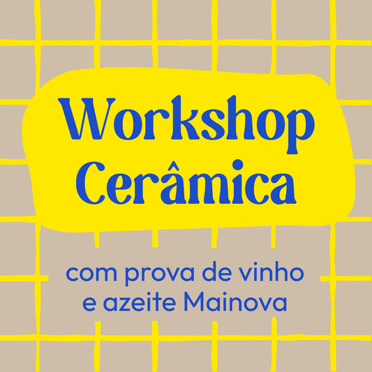 Workshop cerâmica criação tábua de queijos e prova de vinho Mainova - 2 PAX