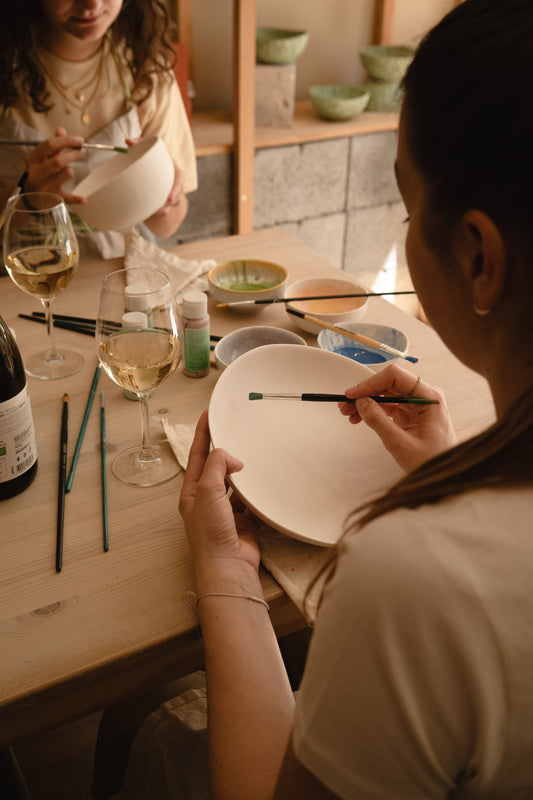 Wine and Painting Pottery - 06 de SETEMBRO - 18h - 20h
